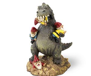 A Godzilla Garden Gnome