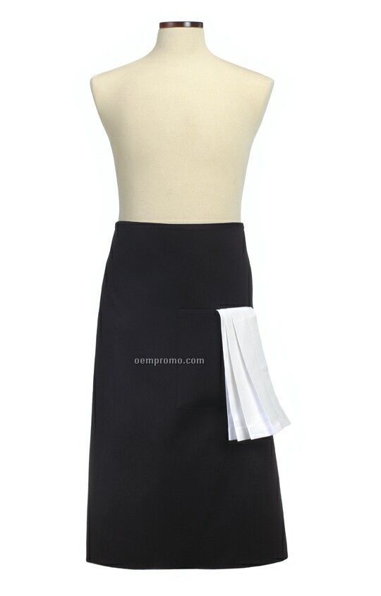 Wolfmark Half Bistro Apron - Black