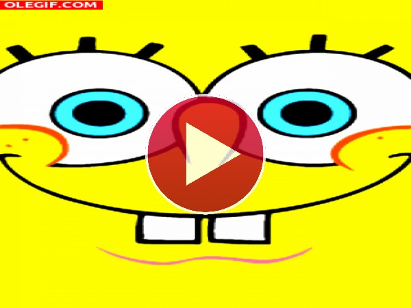 GIF: Caras chistosas de Bob Esponja