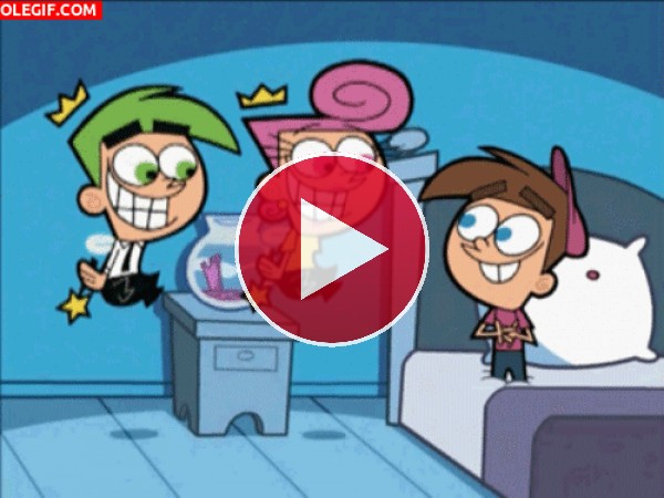 GIF: Timmy, Cosmo y Wanda