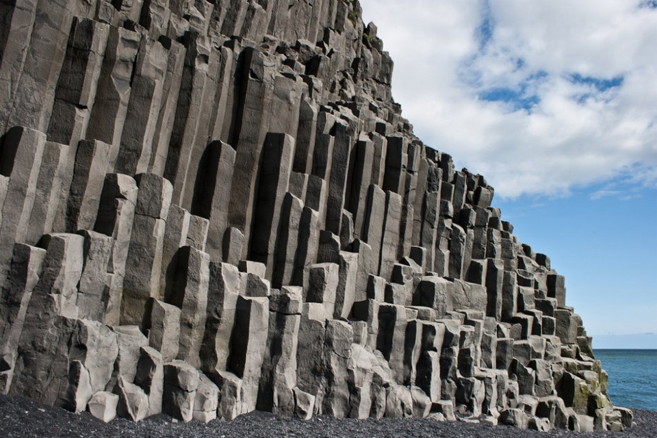 Unique Rock Formations As Results Of Lava Flows Cracking