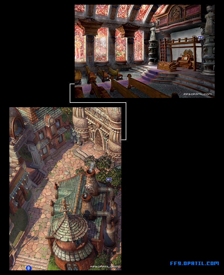 Lindblum Business District Map Image 5 : FF9 - Final Fantasy IX Walkthrough and Strategy Guide