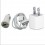 iPhone 4G/3GS/ipod Mini Car Charger+Greenpoint Charger+Cable(Three-In-One)