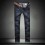 Fashion Dark Blue Winter Straight Mens Jeans 6707