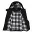 Men's Coat Extra Thick Plaid Lining Hooded Wool (10-1616-Y223)