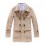 Men's Coat Double-Breasted Medium Length Free Draping Slim Fashion (1-303-H4)