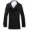 Men's Coat Stand Collar Double-Breasted High Quality Wool Fashion (11-1107-Y03)