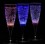 LED Light Up Flashing Champagne Glasses