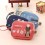 Storage Bag/Handbag/Purse Cartoon Style Lovely Cat Double Zippers  (W2146)