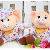 Wholesale - Pig Plush Toys Stuffed Animals Set 2Pcs 18cm/7Inch Tall