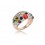 Faddish Rhinestone Pattern Ring 8014-3