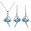 Swarovski Element Cute Girl Crystal Jewelry Set(One Necklace & A Pair of Earrings)