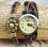 Retro Style Women's Hand Knitting Alloy Quartz Movement Glass Round Fashion Watcht (More Colors)