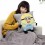 40*40cm Minions Multi-function Cushion Bolster with Blanket Plush Toy Hand Warmer