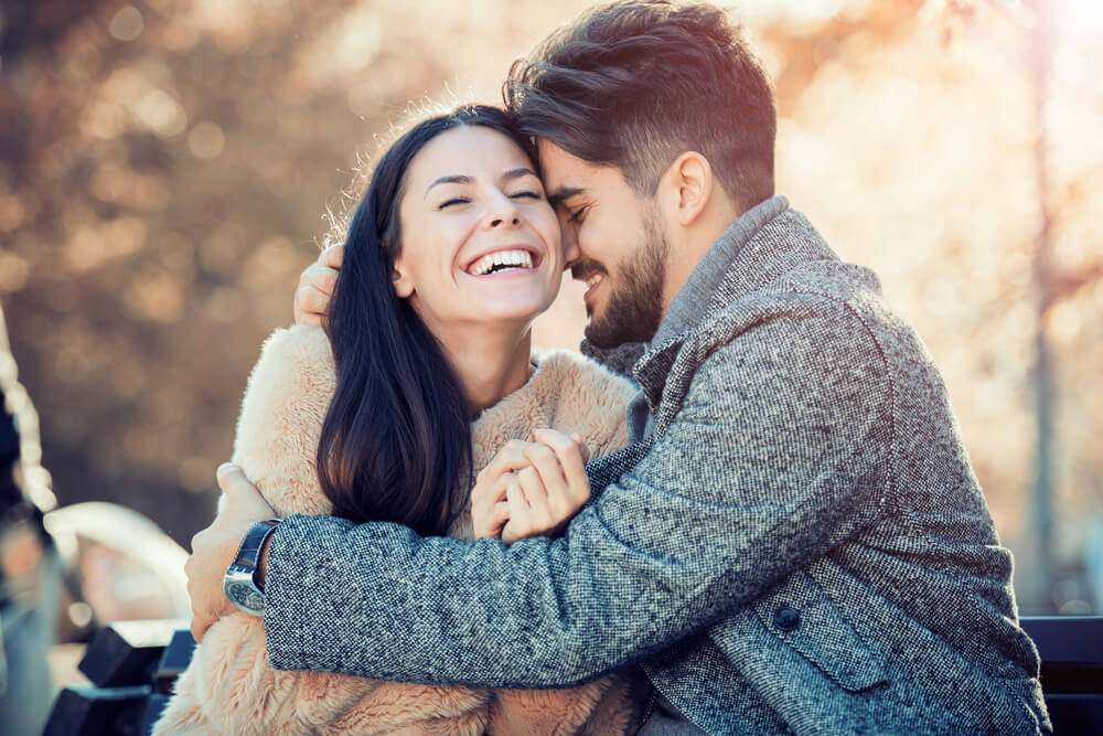 couple in loving embrace