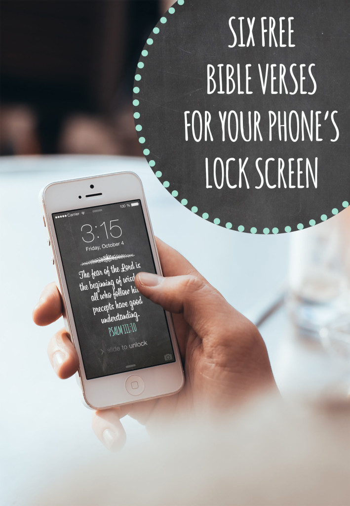 Free Scripture Memory iPhone Lock Screen - Wit & Wander