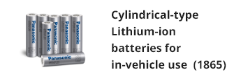 Cylindrical-type Lithium-ion batteries for in-vehicle use  (1865) 