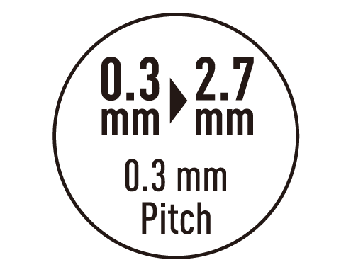 Dolžina 0,3–2,7 mm