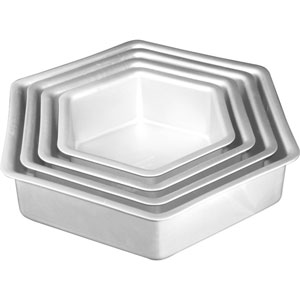 wilton hexagon cake pans