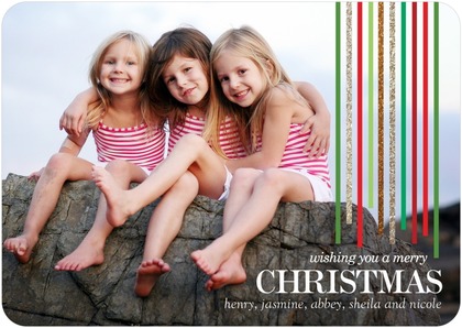 Falling Wonder Christmas Photo Cards