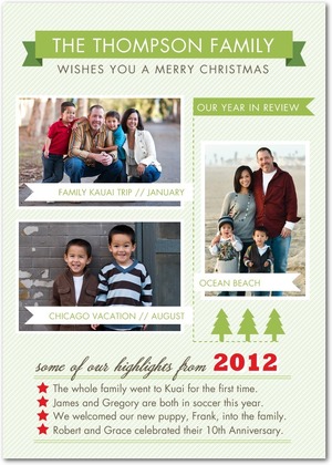 Happy Highlights Holiday Photo Cards