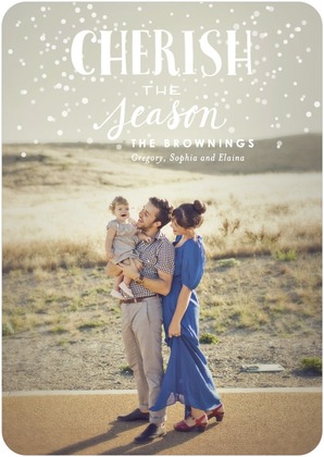 Snowy Air Holiday Photo Cards