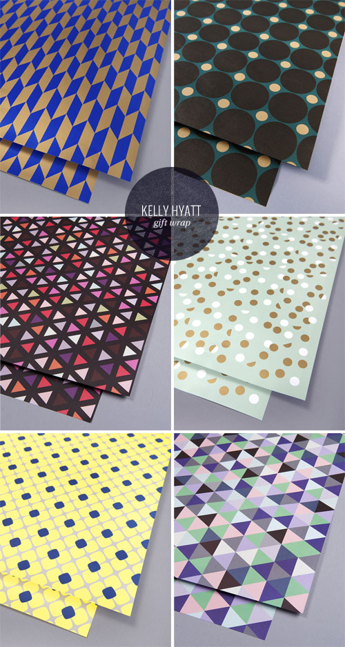 Bold, Modern Gift Wrap | Kelly Hyatt for Lagom