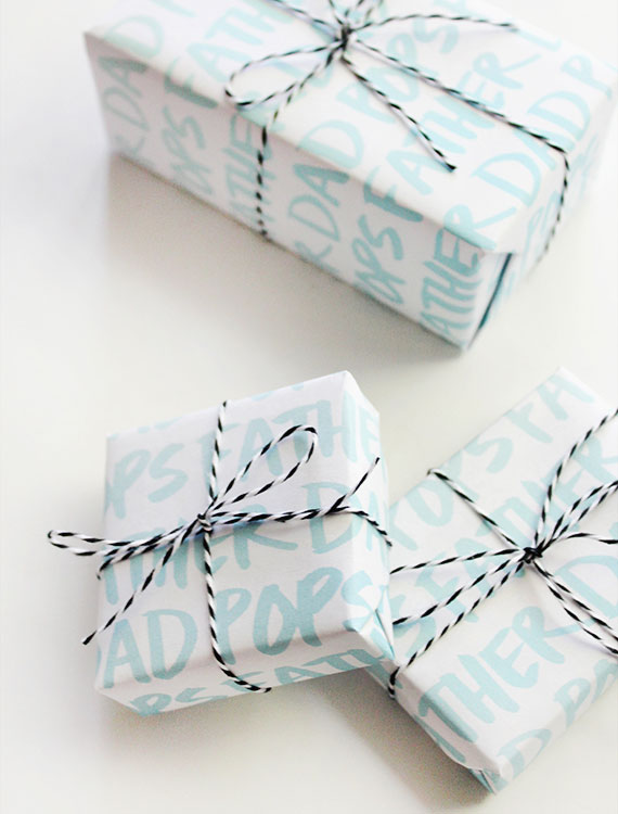 Printable Father's Day Gift Wrap | Almost Makes Perfect