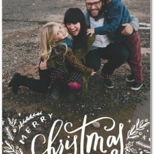 Modern Merry Christmas Photo Cards by Petite Alma