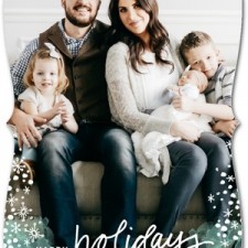 Modern Winter Holiday Photo Cards by Stacey Day