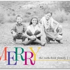 Non-Traditional Colors Holiday Photo Cards by East Six