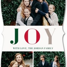 Sophisticated Joy Holiday Photo Cards by Magnolia Press