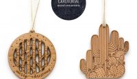 Laser Cut Wood Christmas Ornaments from Cardtorial