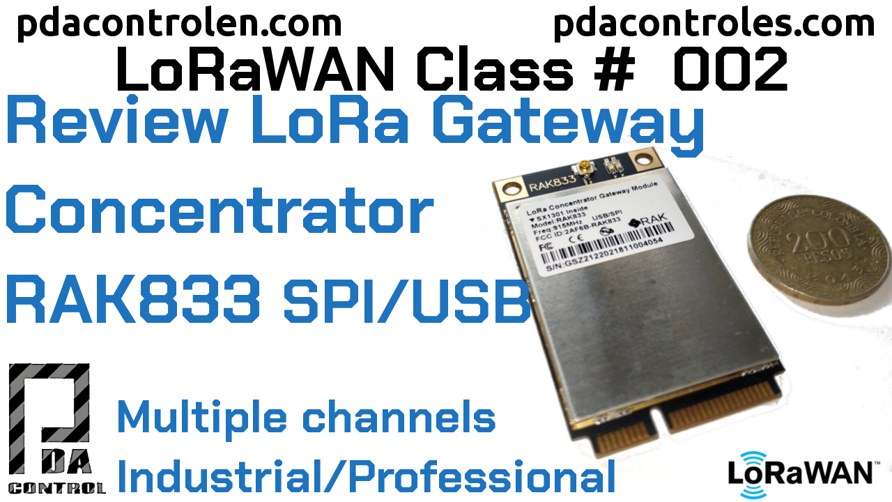 Revisión Gateway Concentrador mPCIe RAK833 SPI/USB (Multicanal) LoRaWAN # 2