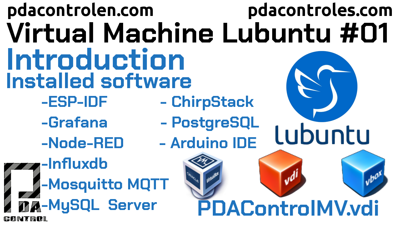 Descarga Maquina Virtual Lubuntu (PDAControlMV) IoT en VirtualBox #1