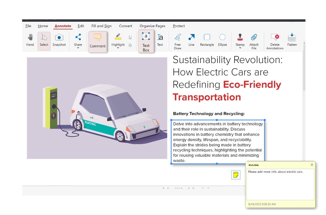 Make PDF annotation fun