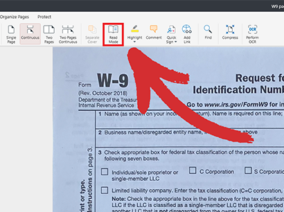 PDF Extra Windows: read mode