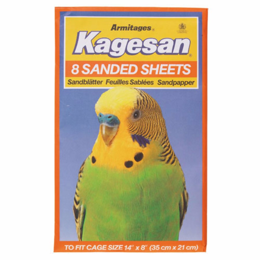 Kagesan Bird Sand Sheets Orange 14x8 Inches