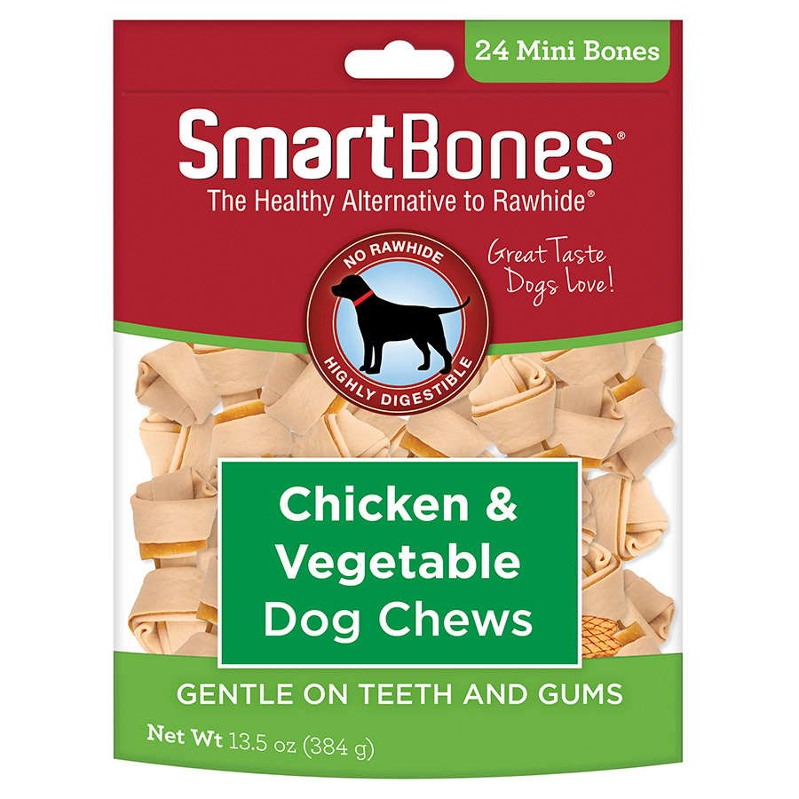 SmartBones Mini Breed Dog Bone Chew Chicken