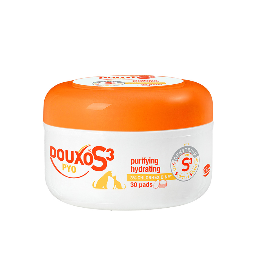 Douxo S3 PYO Antiseptic Dog & Cat Skincare Pads