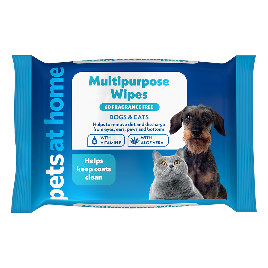 Pets at Home Multipurpose Wipes for Dogs & Cats