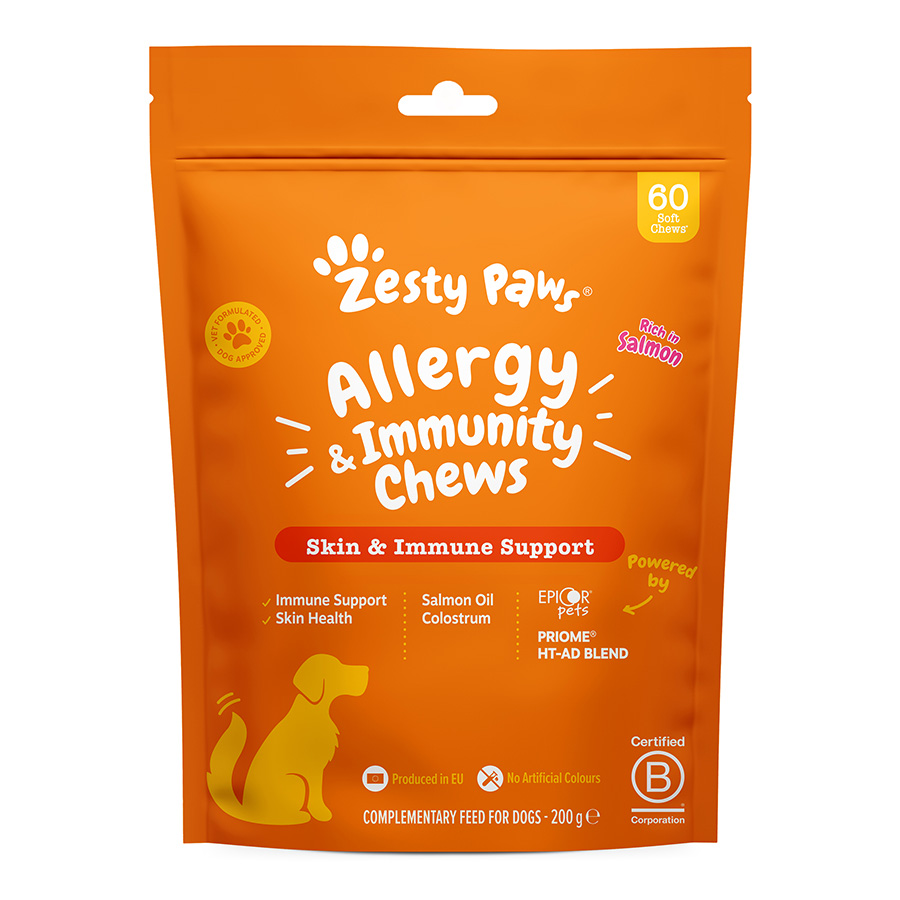 Zesty Paws Allergy & Immunity Dog Chews Salmon Flavour 60 Pack