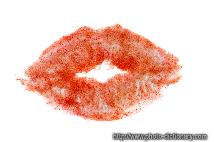 kiss print - photo/picture definition - kiss print word and phrase image