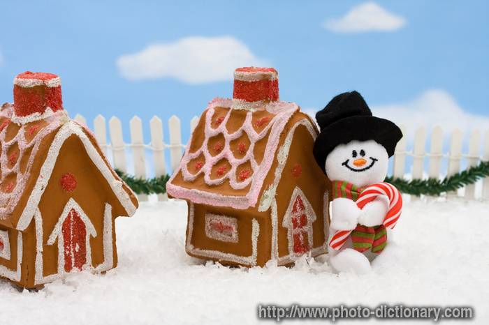 gingerbread houses - photo/picture definition - gingerbread houses word and phrase image