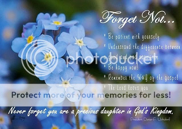 lds,president uchtdorf,forget not,forget-me-not