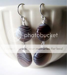 Botswana Agate Earrings by Little Bear's Mom