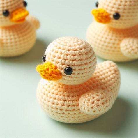 Crochet Mini Rubber Duck Free Pattern Cute Frog Crochet Pattern Free, Crochet Patterns Cute Animals, Free Duck Crochet Pattern Amigurumi, How To Crochet A Duck Free Pattern, Crochet Animals Simple, Rubber Duck Amigurumi Free Pattern, Rubber Ducky Crochet, Free Rubber Duck Crochet Pattern, Simple Crochet Amigurumi Patterns Free