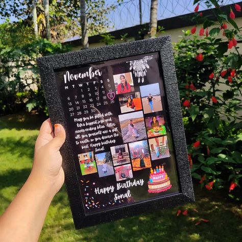 Our trending photo frames 💖 WhatsApp 9679727880 to place your orders ✨ #photoframes #photoframeideas #memorablegift #gifting #birthday #anniversary #birthdaygift #photoframe Birthday Card With Photo, Happy Birthday Cards Handmade, Diy Photo Book, Diy Anniversary Gift, Birthday Presents For Friends, Handmade Photo Frames, Diy Best Friend Gifts, Handmade Gifts For Friends, Personalised Gifts Diy