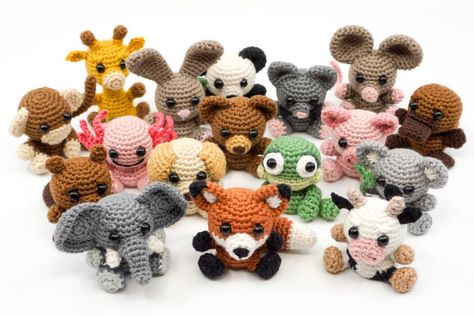 Amigurumi Patterns, Small Lion Amigurumi Pattern Free, Amigurumi Mini Animals, Mini Lion Crochet Pattern Free, Small Crochet Lion Pattern Free, Mini Animals Crochet Pattern Free, Free Small Crochet Animal Patterns, Easy Mini Amigurumi Free Pattern, Free Crochet Mini Animal Patterns