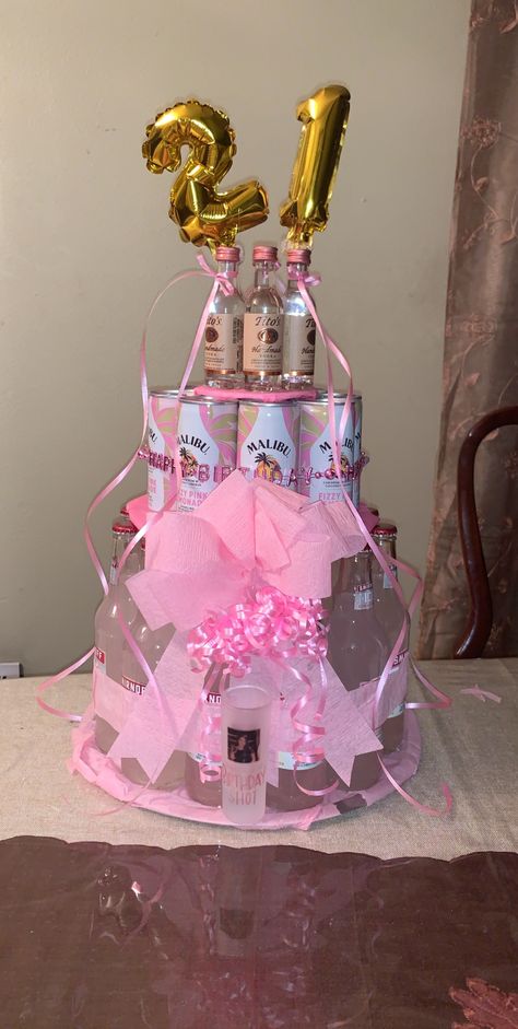 21 Birthday Bouquet, 21st Birthday Ideas Alcohol, 21st Best Friend Birthday Gift Ideas, 21 Cakes Birthday Turning 21, 21st Birthday Ideas Pink Theme, Coquette 21 Birthday, 21st Birthday Charcuterie Board, 21st Birthday Alcohol Basket, 21st Gift Ideas For Her